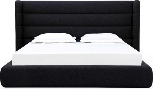Modus Furniture - Frank King-size Upholstered Wingback Platform Bed in Ember Boucle - PCRWH7 view 2