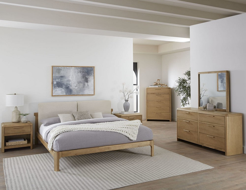 Modus Furniture - Furano Six Drawer Ash Wood Dresser in Ginger - QDTW82 view 5