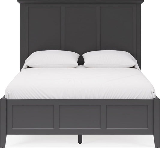 Modus Furniture - Grace California King-size Three Panel Bed in Raven Black - PNRBL6 view 2