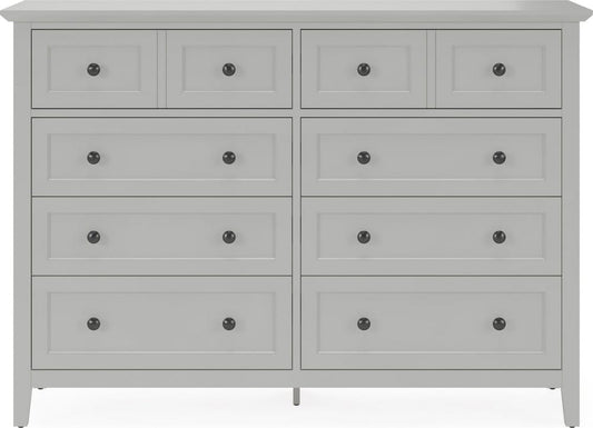 Modus Furniture - Grace Eight Drawer Dresser in Elephant Gray (2024) - PNKG82A view 2