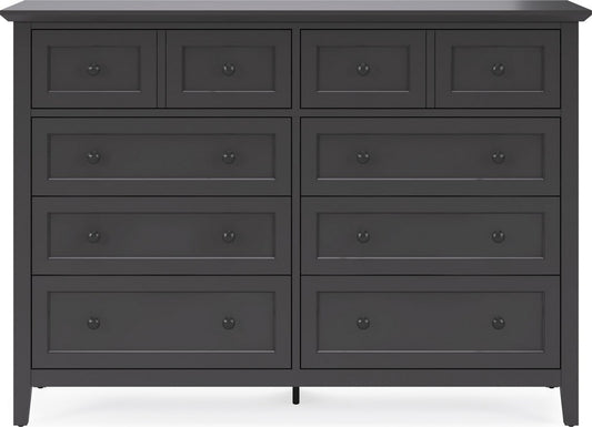 Modus Furniture - Grace Eight Drawer Dresser in Raven Black (2024) - PNRB82A view 2