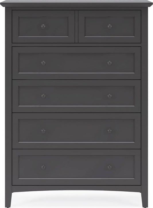 Modus Furniture - Grace Five Drawer Chest in Raven Black (2024) - PNRB84A view 2