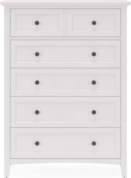 Modus Furniture - Grace Five Drawer Chest in Snowfall White (2024) - PNRA84A view 2