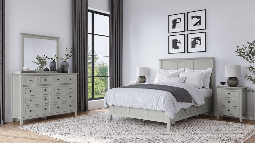 Modus Furniture - Grace Four Drawer Full-size Platform Storage Bed in Elephant Grey - PNKGD4 view 10