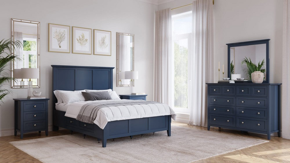 Modus Furniture - Grace Four Drawer Queen-size Platform Storage Bed in Blueberry - PNKXD5 view 10