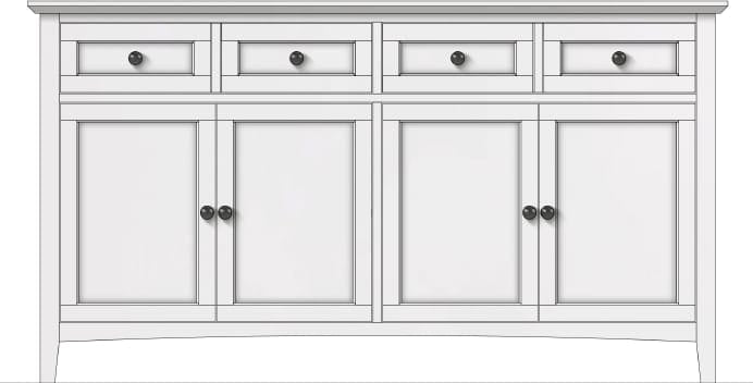 Modus Furniture - Grace Sideboard - Snwfl - PNRA78 view 1