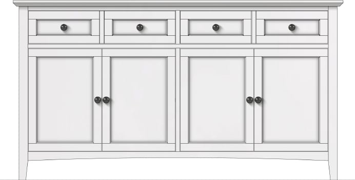 Modus Furniture - Grace Sideboard - Snwfl - PNRA78 view 1