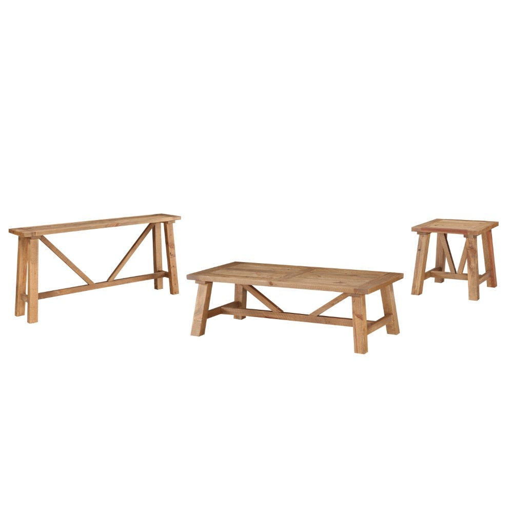 Modus Furniture - Harby Reclaimed Wood Rectangular Coffee Table in Rustic Tawny - 8W6821 veiw 6