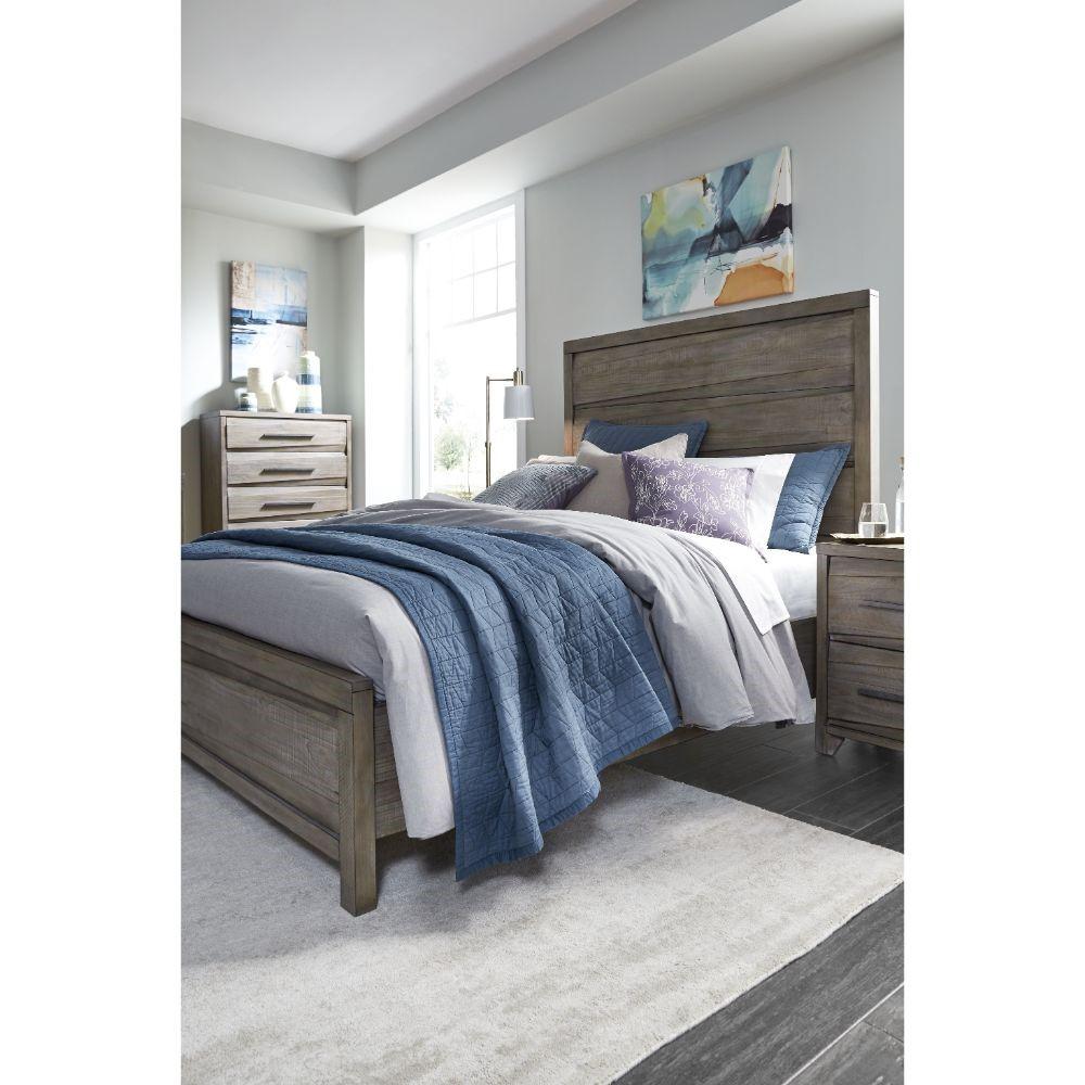 Modus Furniture - Hearst Solid Wood Queen-Size Bed in Sahara Tan - 6VF3A5 veiw 8