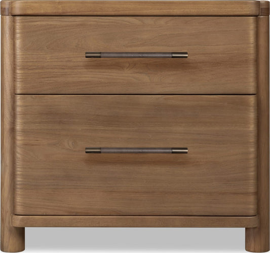 Modus Furniture - Hollis 2 Drw NS w/CM - Cbn Glw - WC2D81B view 2