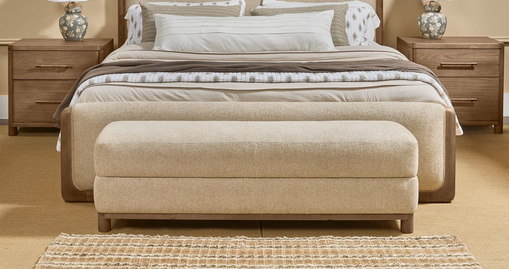 Modus Furniture - Hollis Wd/Uph Bnch - Swt/C Glw - WC2D88 view 3