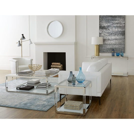 Modus Furniture - Jasper Console Table in Acrylic/White Glass/PSS - 8YW423 view 2