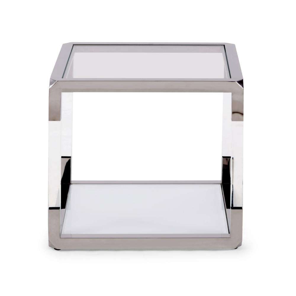 Modus Furniture - Jasper End Table in Acrylic/White Glass/PSS - 8YW422 veiw 5