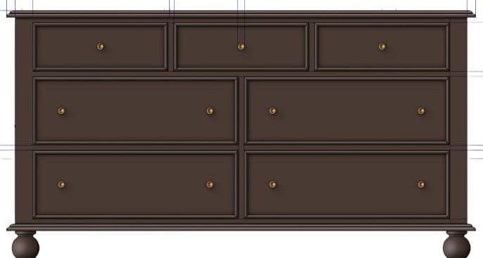 Modus Furniture - Kellie 7-Dwr Dresser - Bourbon - YY5J82 view 1