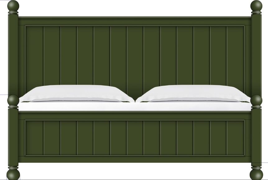 Modus Furniture - Kellie KG Panel Bed - Juniper - YY5MA7 view 1