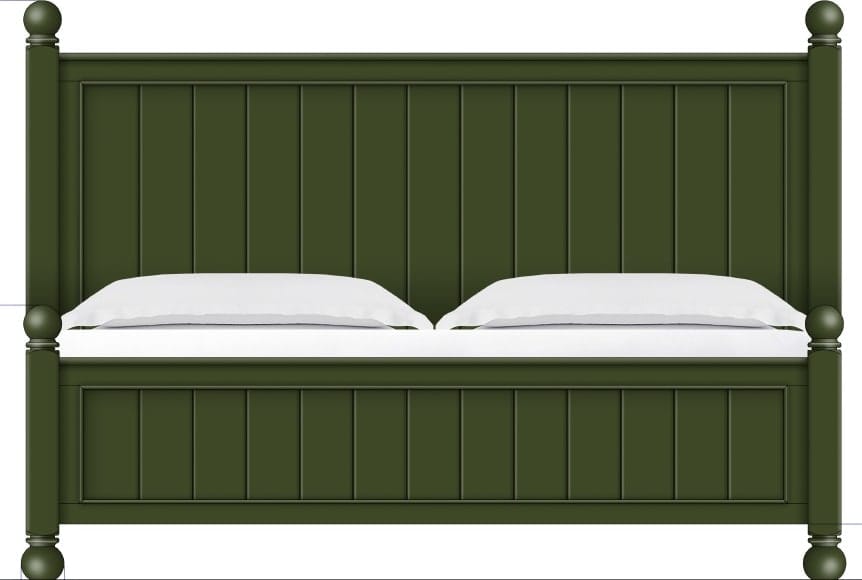 Modus Furniture - Kellie QN Panel Bed - Juniper - YY5MA5 view 1