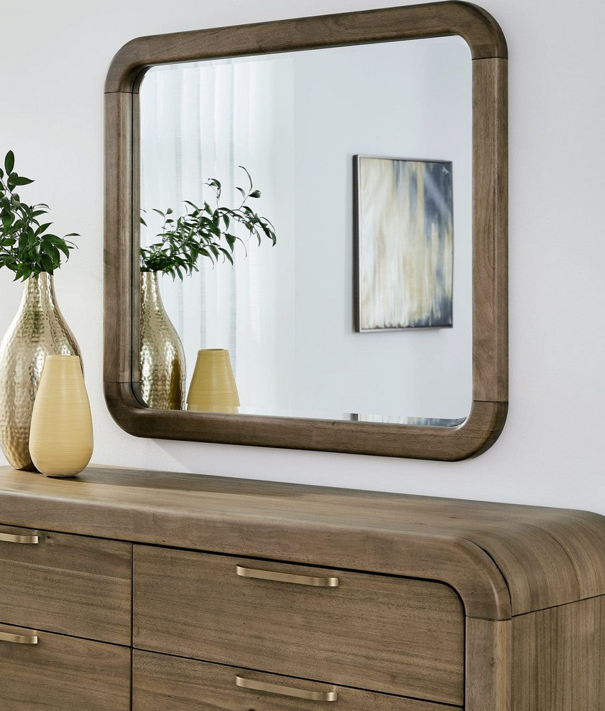 Modus Furniture - Kione Beveled Glass Wall or Dresser Mirror in Lioness - TXXW83 view 3