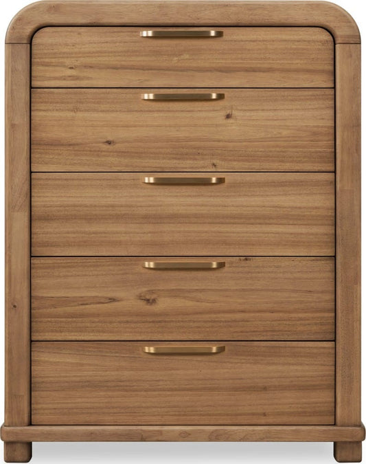 Modus Furniture - Kione Five Drawer Acacia Wood Chest in Lioness - TXXW84 view 2