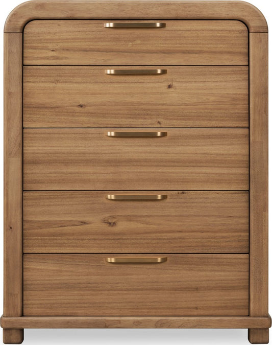 Modus Furniture - Kione Five Drawer Acacia Wood Chest in Lioness - TXXW84 view 2