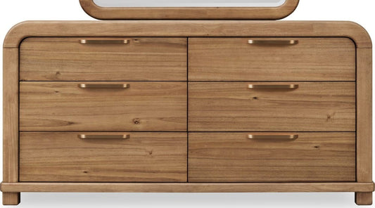 Modus Furniture - Kione Six Drawer Acacia Wood Dresser in Lioness - TXXW82 view 2