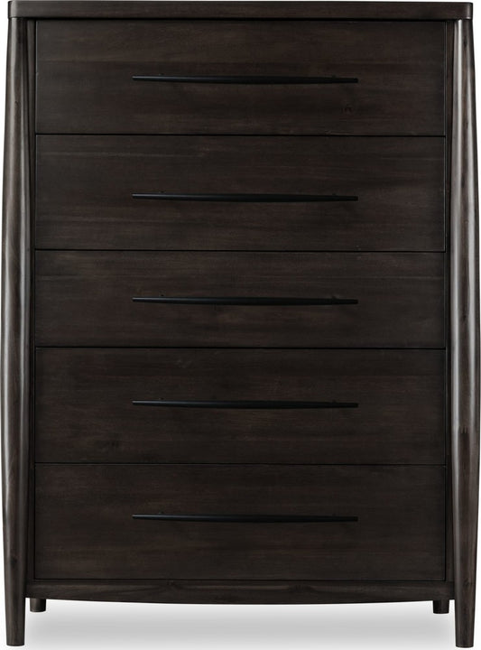Modus Furniture - Koko Five Drawer Acacia Wood Chest in Minx - TWXV84 view 2