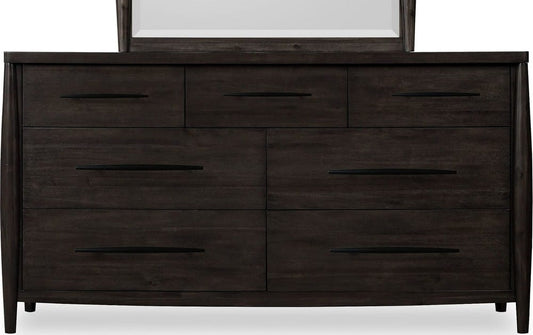 Modus Furniture - Koko Seven Drawer Acacia Wood Dresser in Minx - TWXV82 view 2