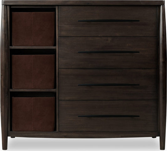 Modus Furniture - Koko Sweater Chest with Storage Bins in Minx - TWXV86 view 2