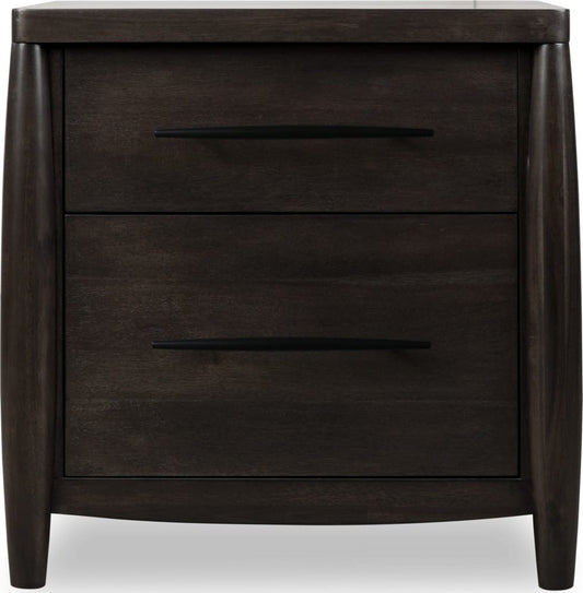 Modus Furniture - Koko Two Drawer Nightstand with Cord Management in Minx - TWXV81 view 2
