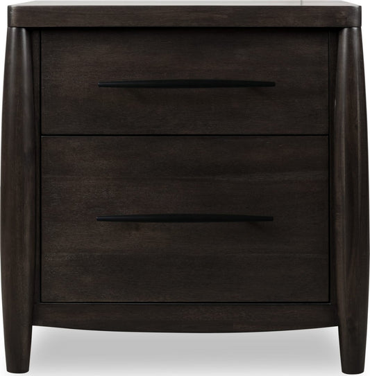 Modus Furniture - Koko Two Drawer Nightstand with Cord Management in Minx - TWXV81 view 2