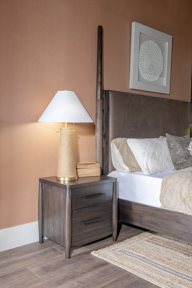 Modus Furniture - Koko Two Drawer Nightstand with Cord Management in Minx - TWXV81 view 9