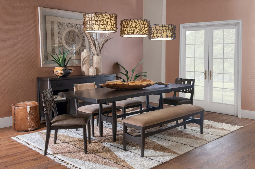 Modus Furniture - Koko Upholstered Dining Bench in Minx - TWXV65 view 6