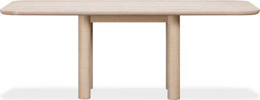 Modus Furniture - Liv Ash Wood Rectangular Dining Table in White Sand - QHTP60 view 2