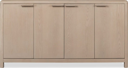 Modus Furniture - Liv Four Door Ash Wood Sideboard in White Sand - QHTP78 view 2