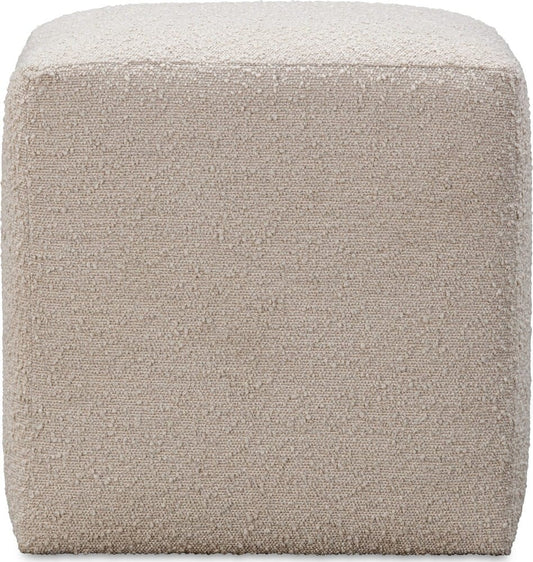 Modus Furniture - Liv Fully Upholstered Dining Ottoman in Brun Boucle - QHTP65B view 2