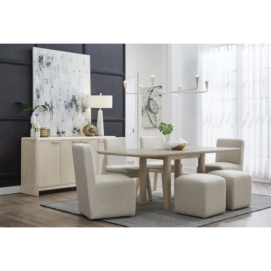Modus Furniture - Liv Fully Upholstered Dining Ottoman in Brun Boucle - QHTP65B view 2