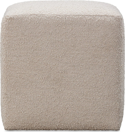 Modus Furniture - Liv Fully Upholstered Dining Ottoman in Brun Boucle - QHTP65B view 2