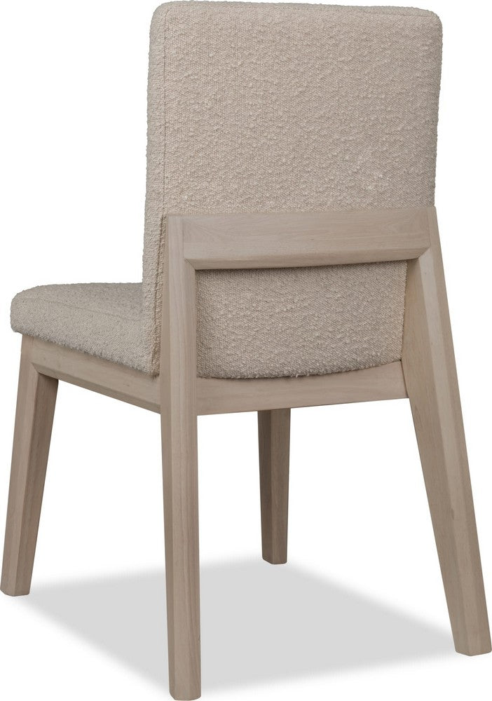 Modus Furniture - Liv Solid Wood Dining Chair in White Sand and Brun Boucle Set of 2 - QHTP63B_2 view 5