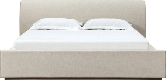 Modus Furniture - Louis Queen-size Upholstered Platform Bed in Natural Linen (2026) - MQMWN5 view 2