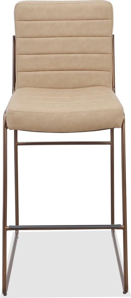 Modus Furniture - Madison Metal Frame Bar Stool in Honey Synthetic Leather - PWTA75APJ view 2