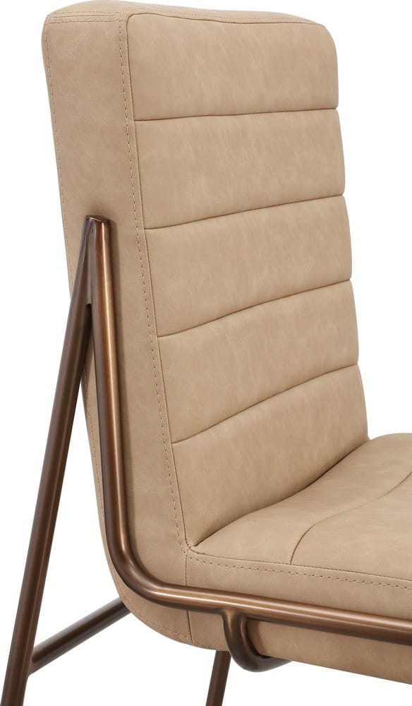 Modus Furniture - Madison Metal Frame Counter Stool in Honey Synthetic Leather - PWTA69APJ view 5