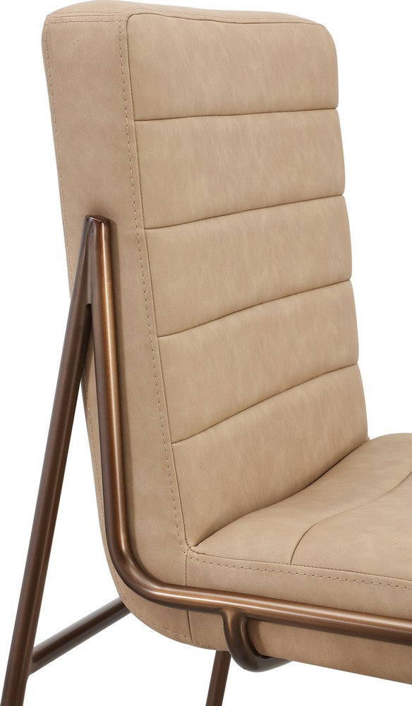 Modus Furniture - Madison Metal Frame Counter Stool in Honey Synthetic Leather - PWTA69APJ view 5