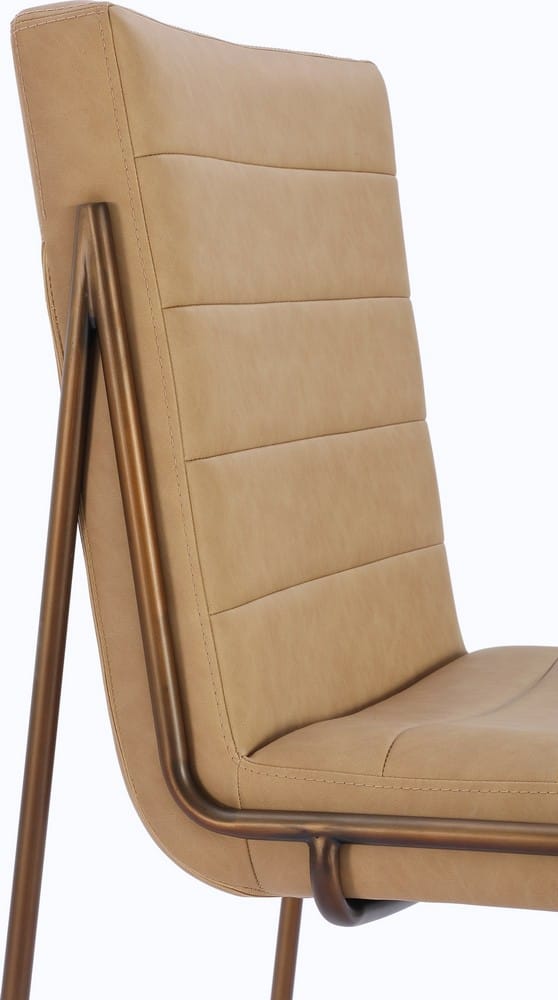 Modus Furniture - Madison Metal Frame Dining Chair in Honey Synthetic Leather Set of 2 - PWTA63APJ_2 view 5