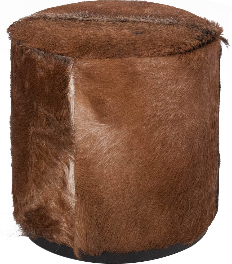 Modus Furniture - Matola Small Rd Ottoman - Acrn - TSXR88S view 2