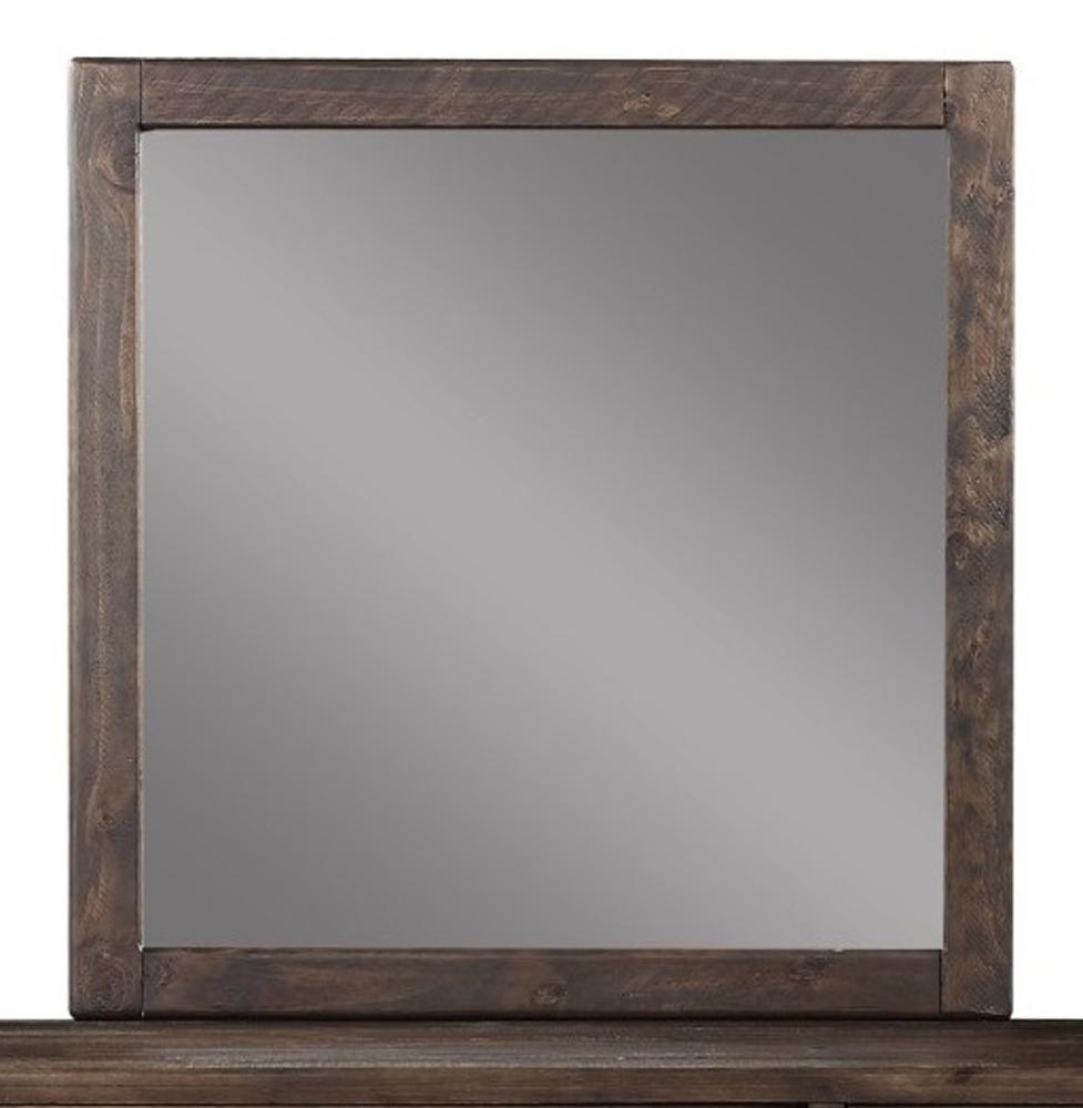 Modus Furniture - McKinney Solid Wood Beveled Glass Mirror in Espresso Pine - AKK183_CLOSEOUT veiw 1