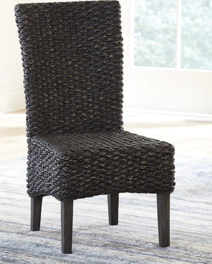 Modus Furniture - Meadow Chair Water Hyacinth in Graphite Set of 2 - 3FT366_2 view 4