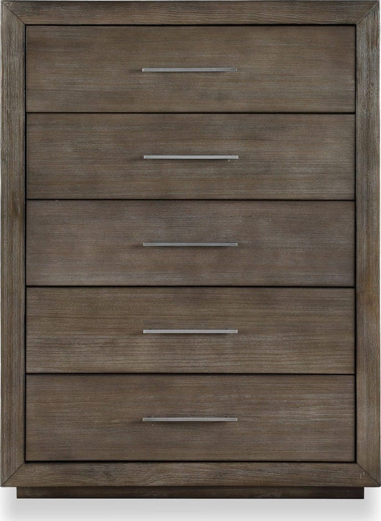Modus Furniture - Melbourne Five Drawer Chest in Dark Pine (2024) - 8D6484A view 2