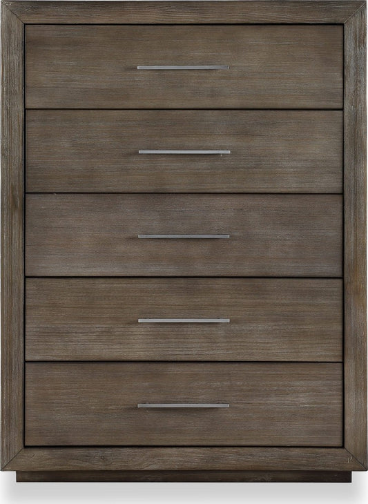 Modus Furniture - Melbourne Five Drawer Chest in Dark Pine (2024) - 8D6484A view 2