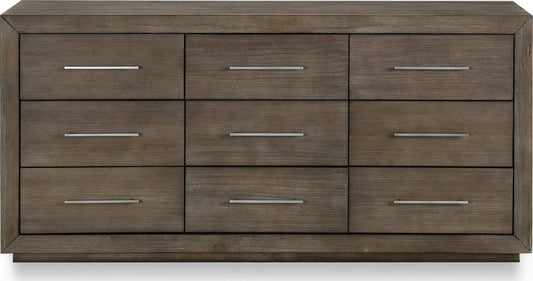 Modus Furniture - Melbourne Nine Drawer Dresser in Dark Pine (2024) - 8D6482A view 2