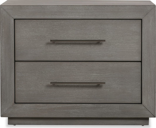 Modus Furniture - Melbourne Two Drawer Nightstand with USB in Mineral - 8DBX81 view 2