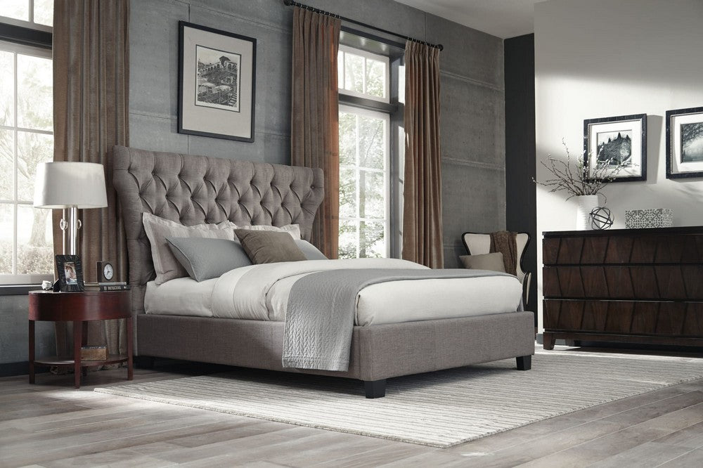Modus Furniture - Melina California King-Size Upholstered Storage Bed in Dolphin Linen - 3ZH3D653 view 10
